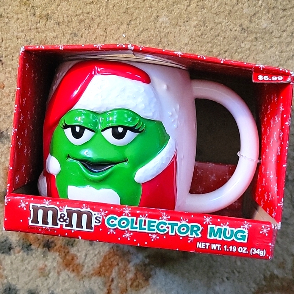 2007 Green Christmas M&M Mug